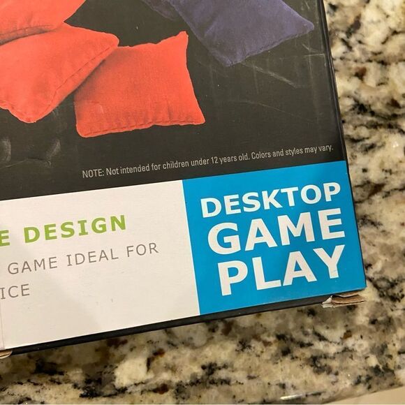 2 Boxes - Brand New 2 Mini Beanbag Cornhole Desktop Boards Full Set - Picture 3 of 6